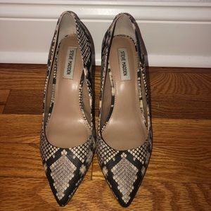 Steve Madden Snake Skin Heels